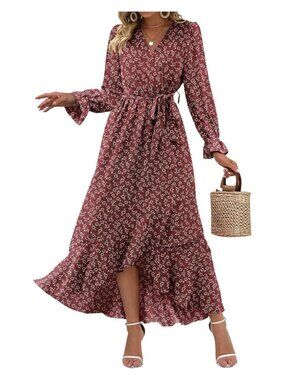 BTFBM Women Long Sleeve Wrap Dress NWT Small